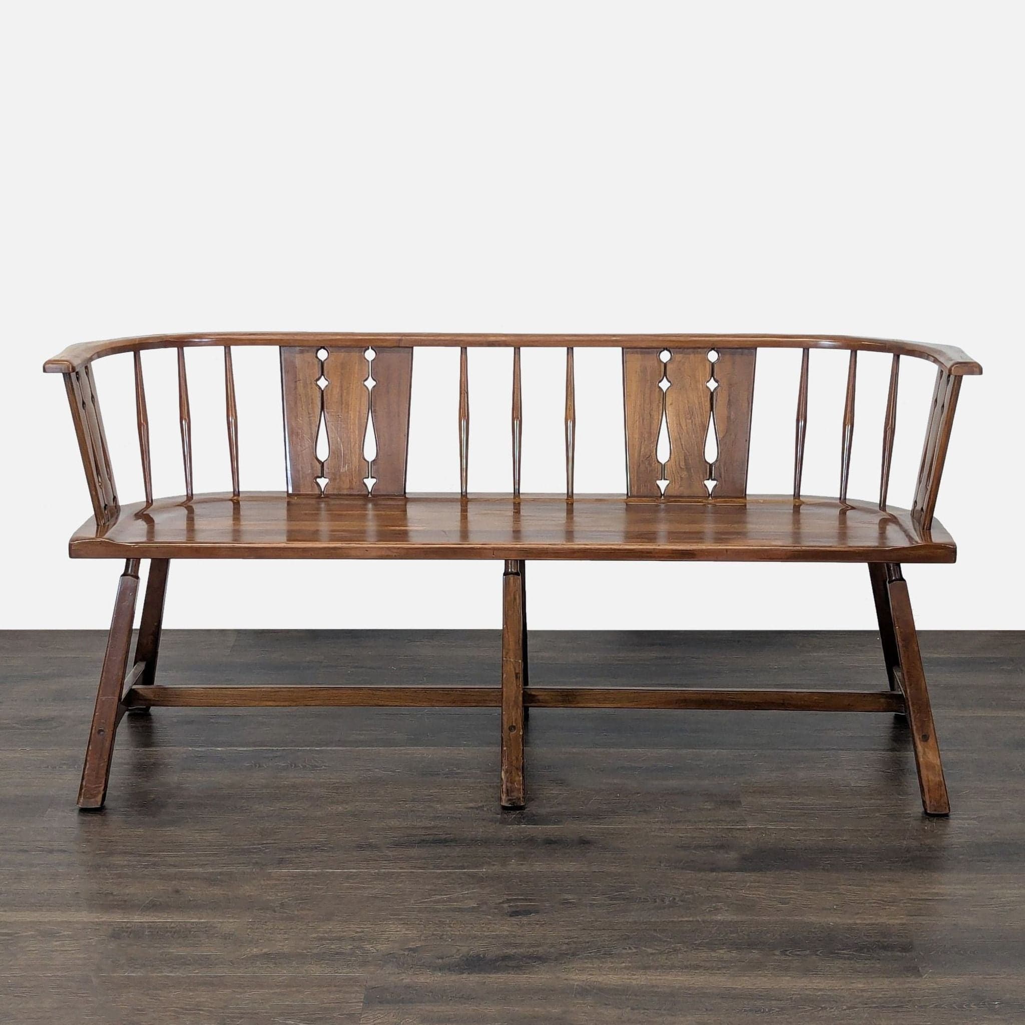 Rustic Wooden Dining Set with Table, 4 Chairs, Armchair, and Bench - Thumbnail 22
