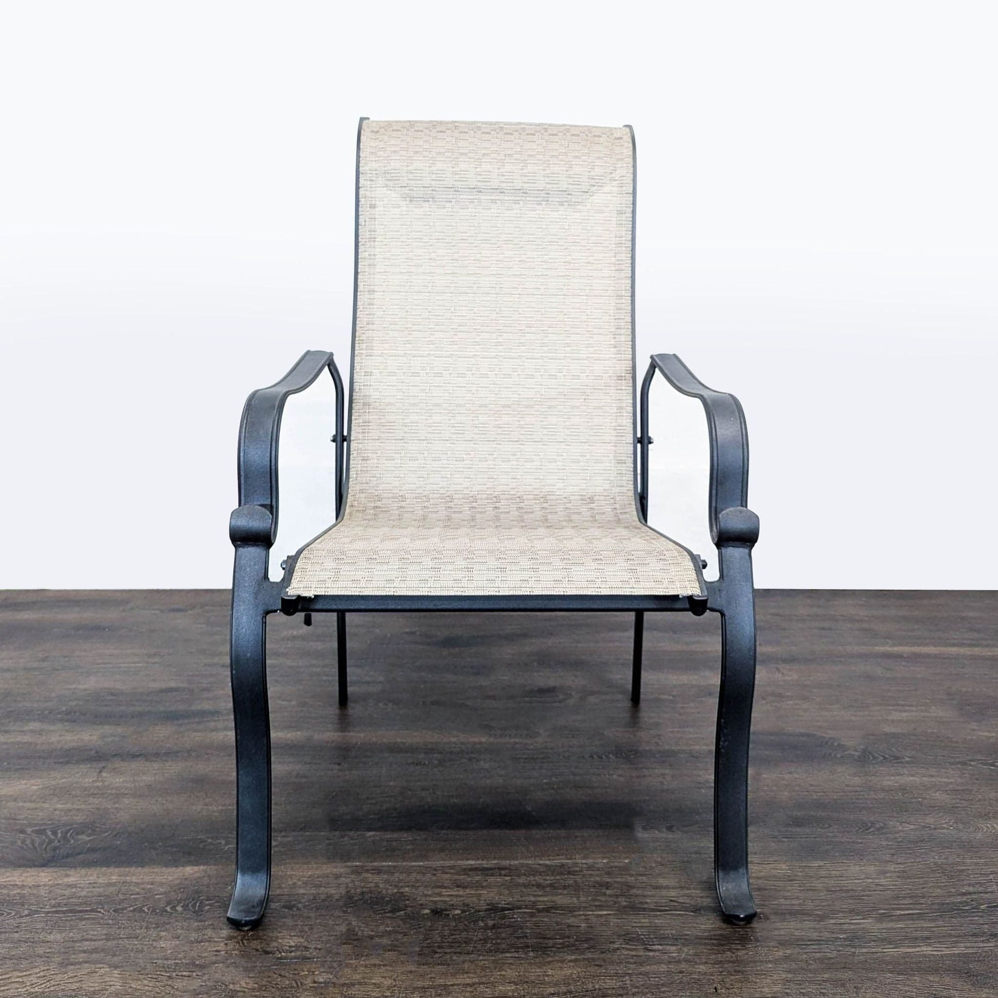 Set of 2 Outdoor Patio Chairs with Metal Frame and Mesh Seat - Thumbnail 3