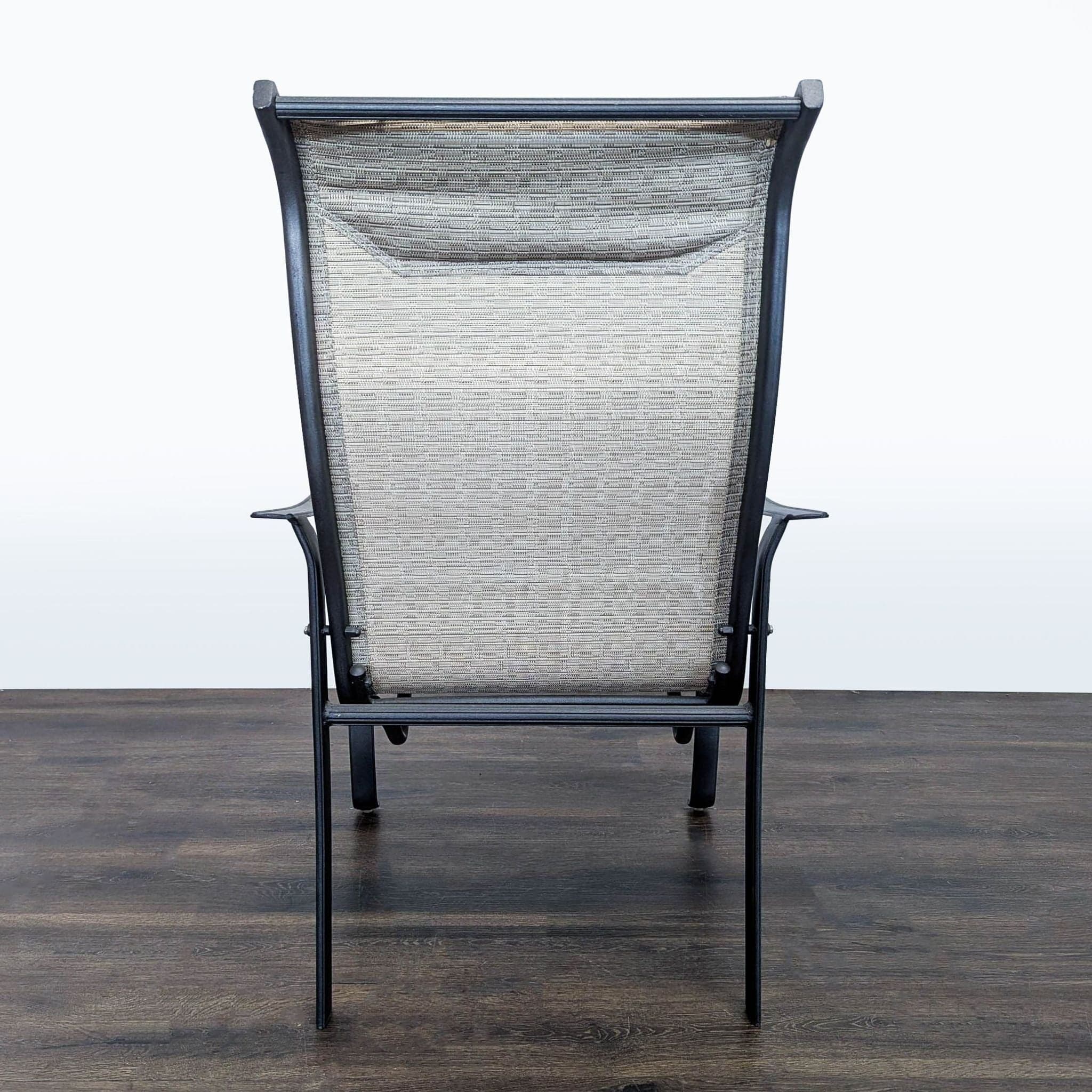 Set of 2 Outdoor Patio Chairs with Metal Frame and Mesh Seat - Thumbnail 6