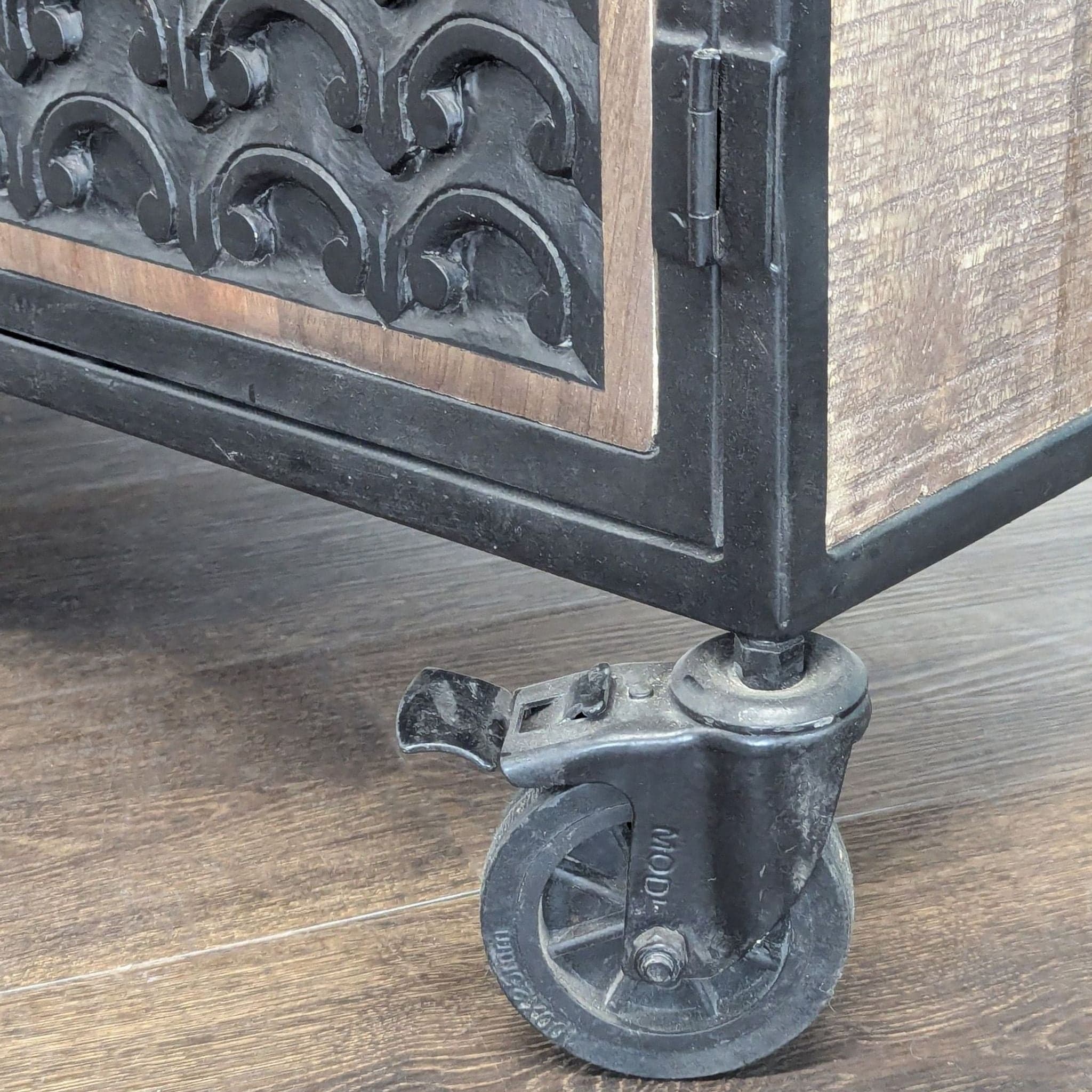 Steve Silver Two Drawer Storage Cabinet on Casters - Thumbnail 9