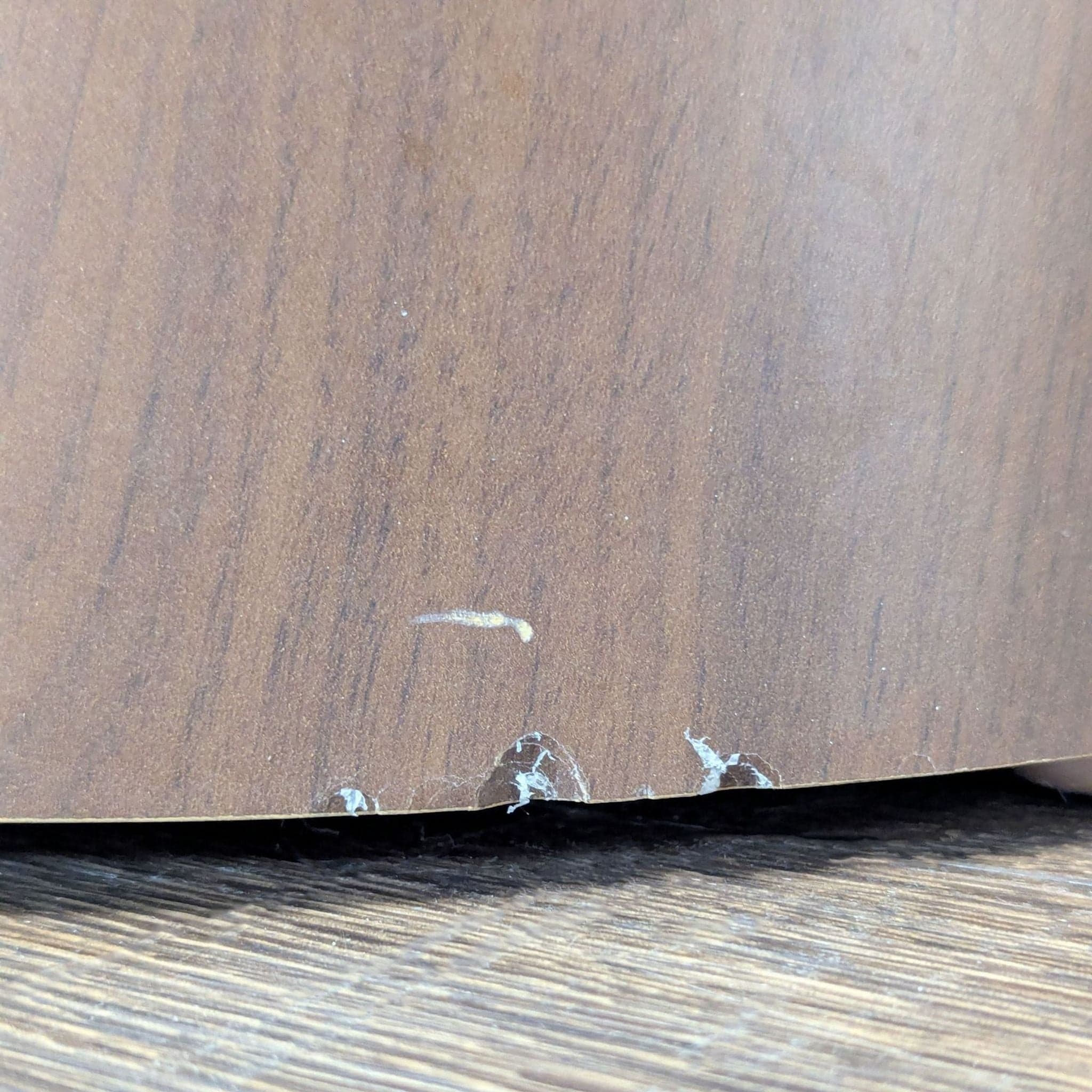 West Elm Glass Top Wood Pedestal End Table - Thumbnail 6