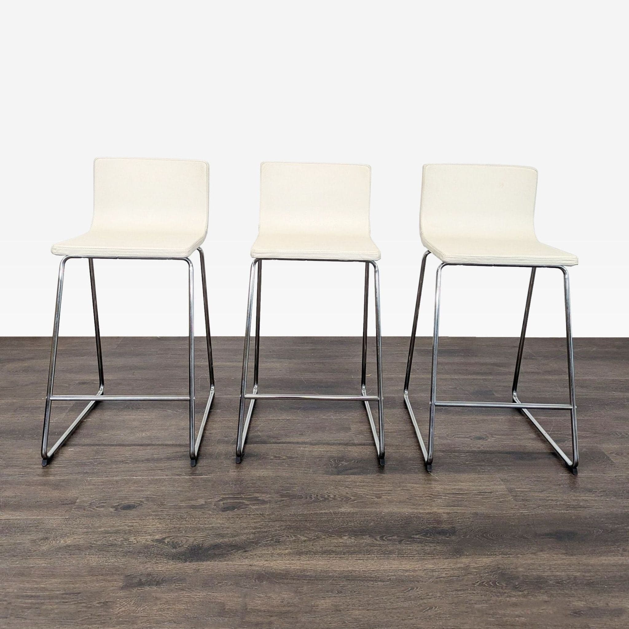 Set of Three Ikea Bernhard Bar Stools - Image 1