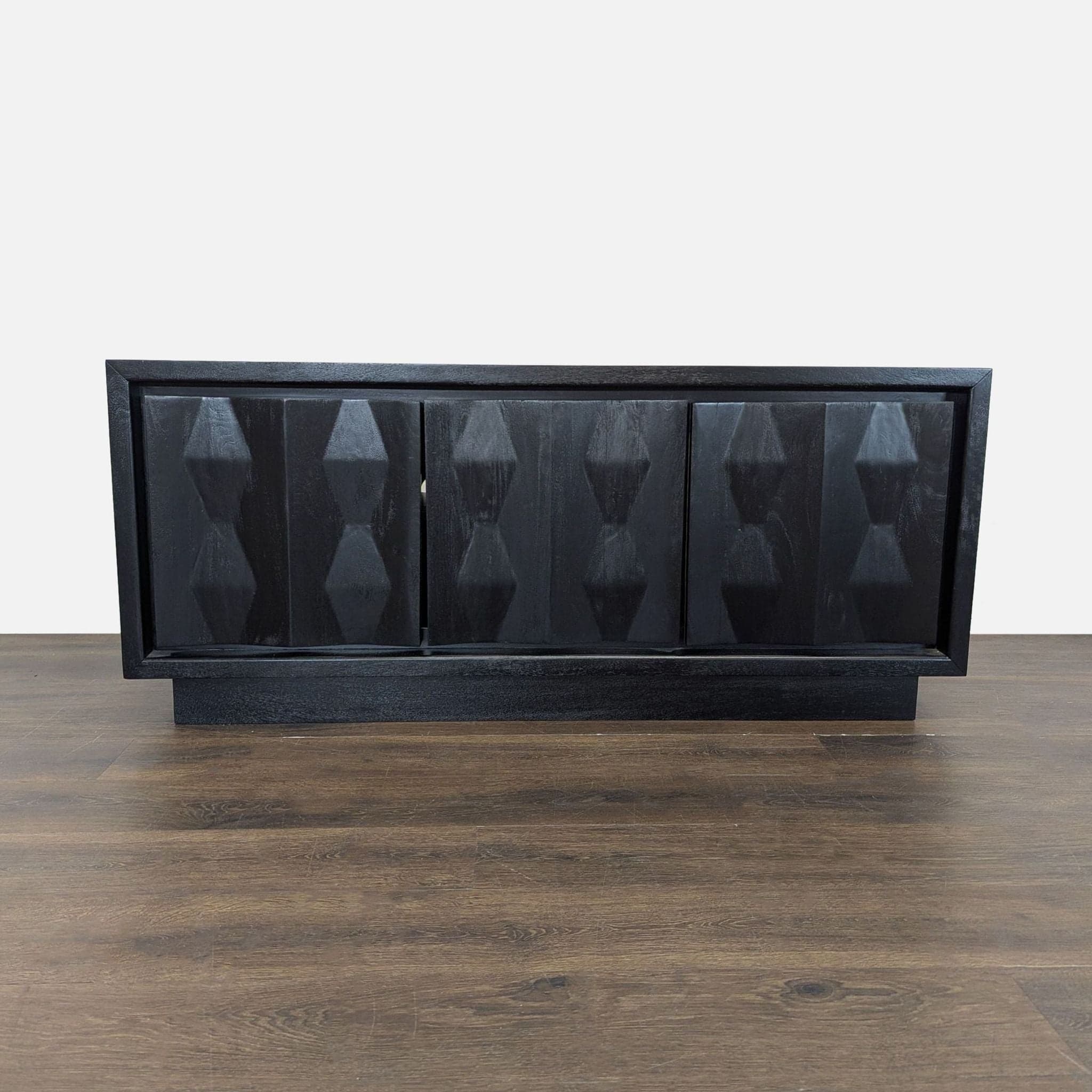 West Elm Carved Pattern Media Unit - Image 1