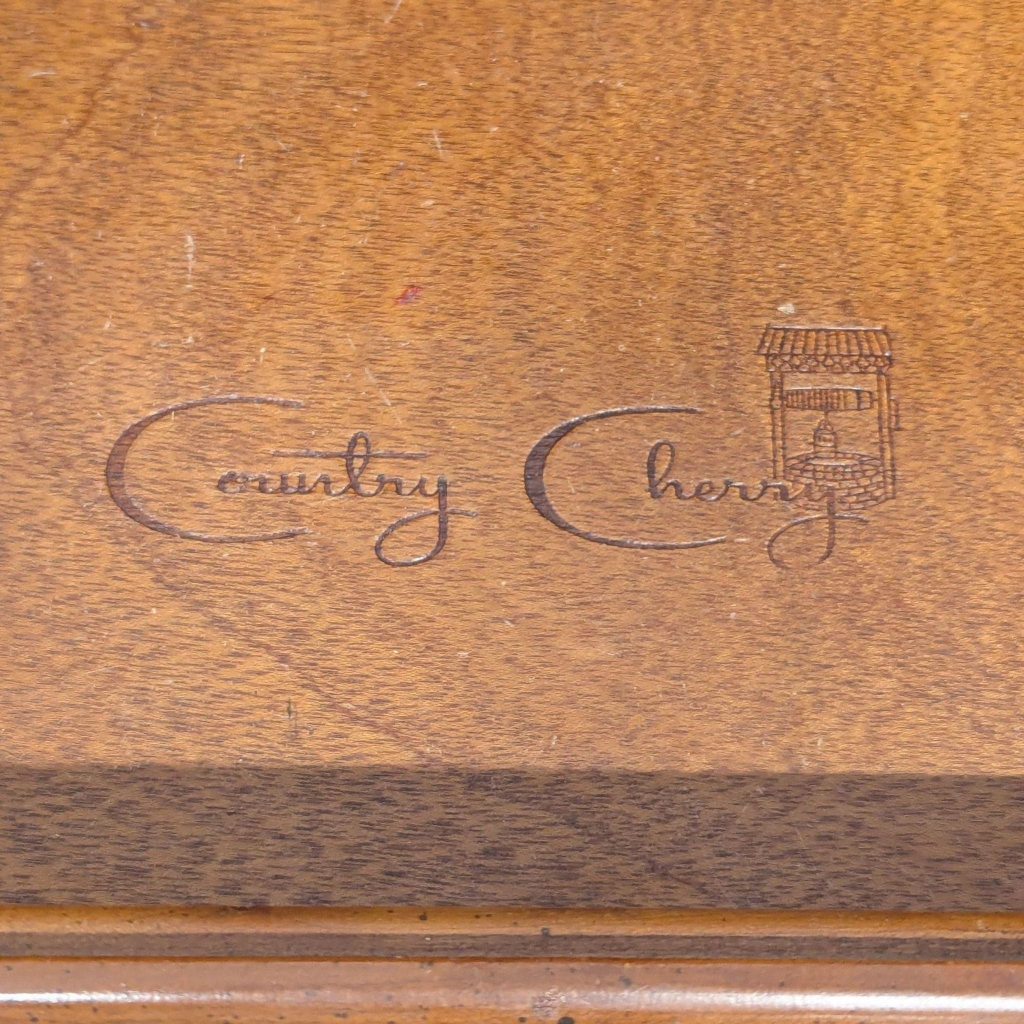 Vintage Link-Taylor Country Cherry Hutch - Thumbnail 14