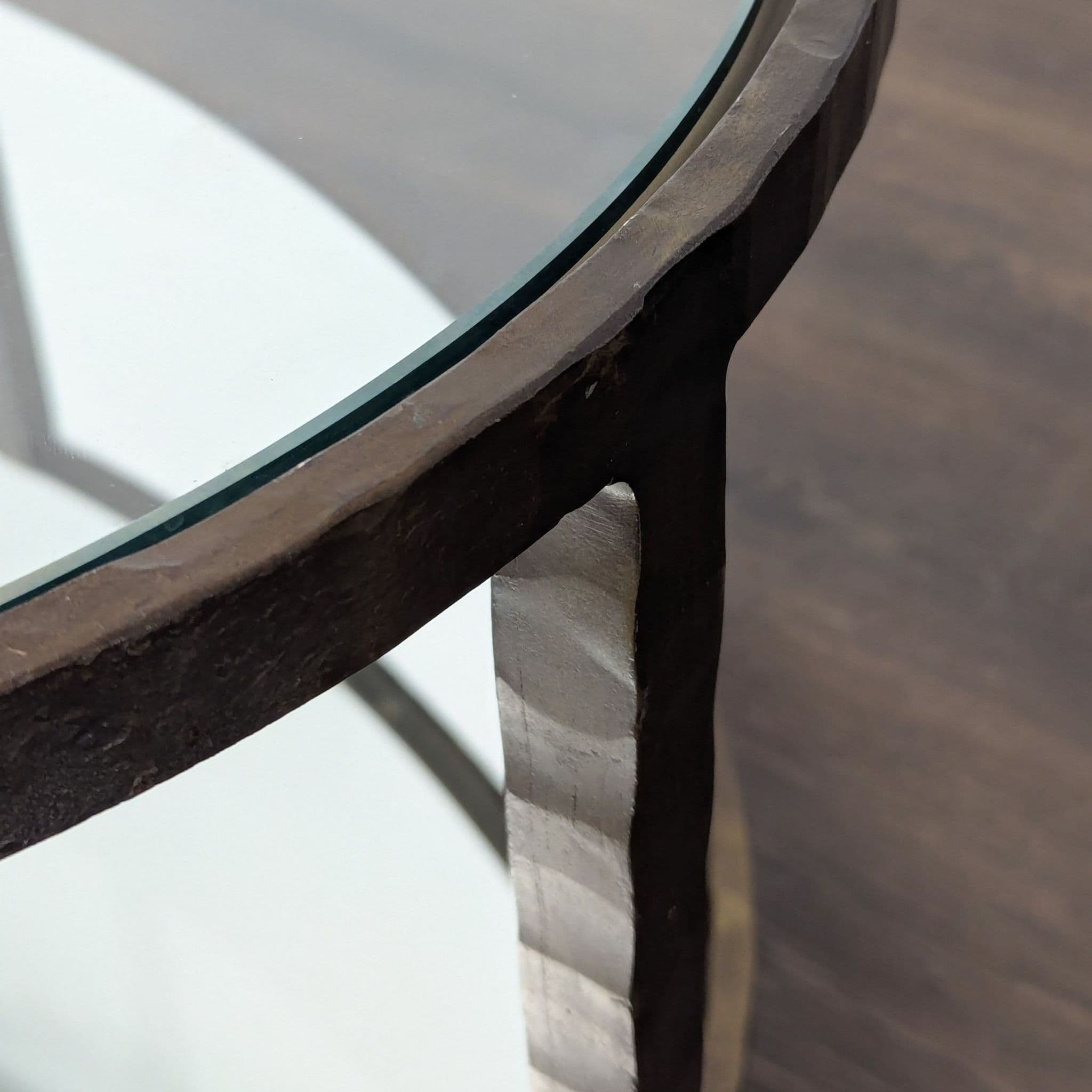 Glass Top Coffee Table with Mirror Shelf - Thumbnail 6