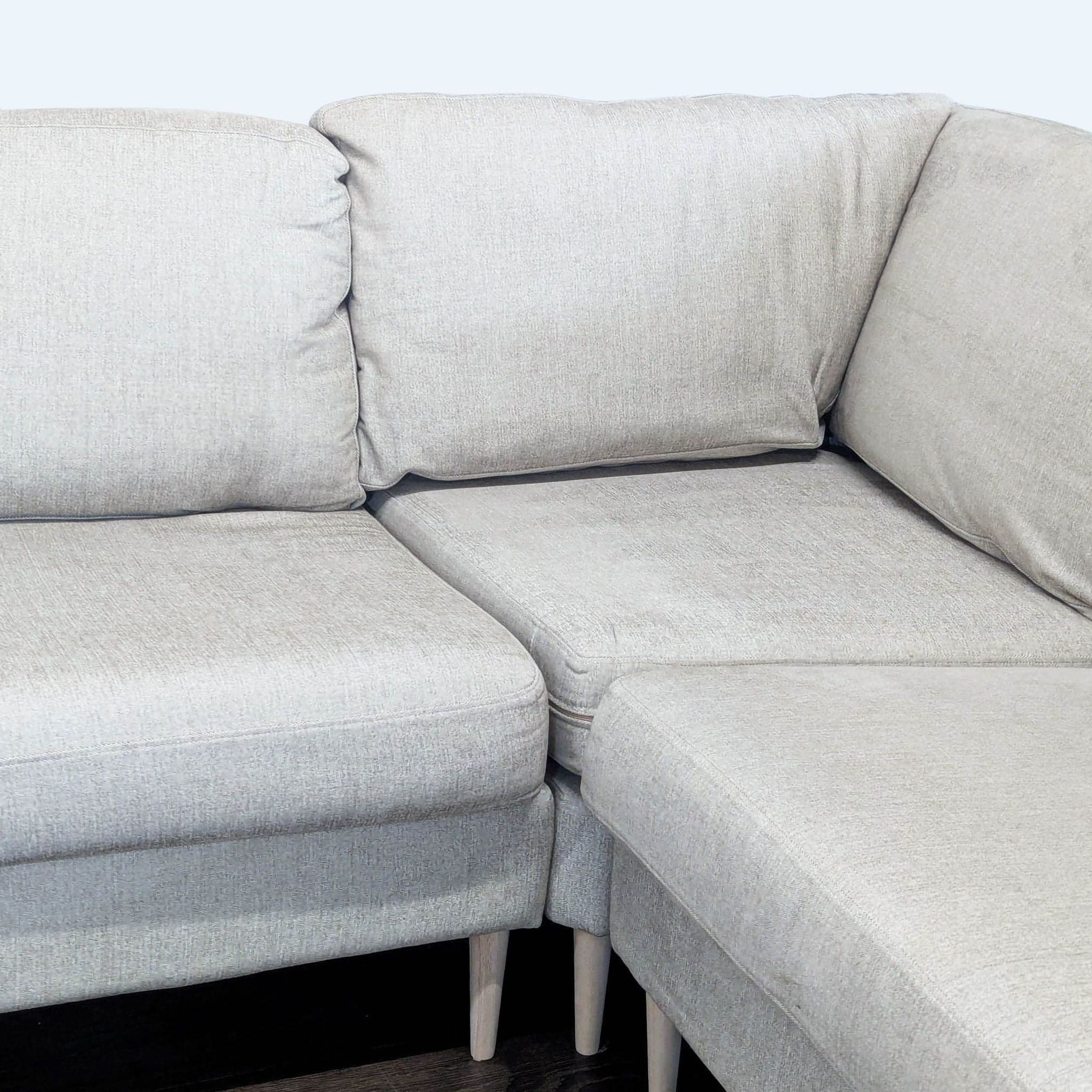 BoConcept Cream Sectional Sofa with Chaise - Thumbnail 6