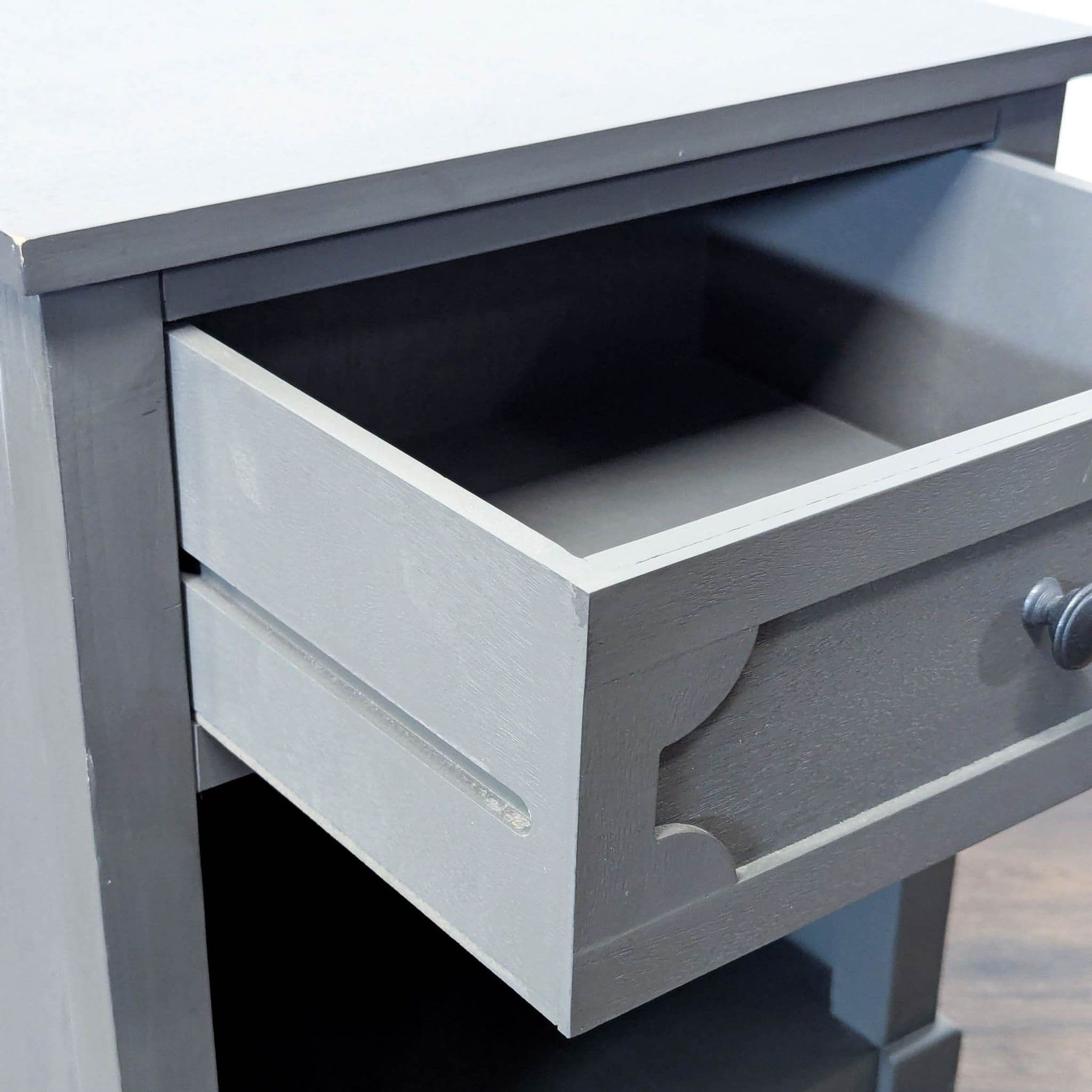 One Drawer Nightstand with Bottom Shelf - Thumbnail 8