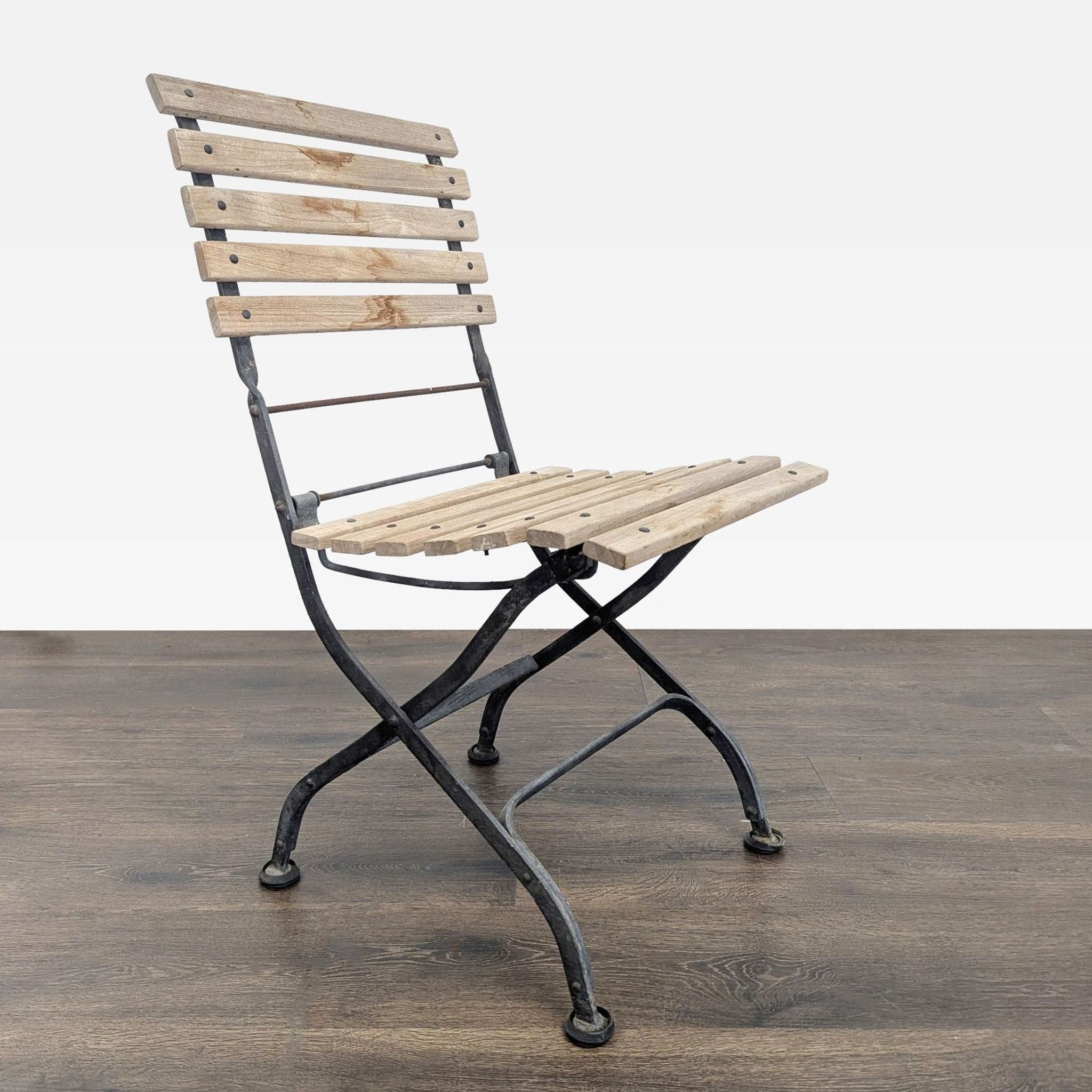 Smith & Hawken Bistro Style 3-Piece Wood and Metal Dining Set - Thumbnail 6