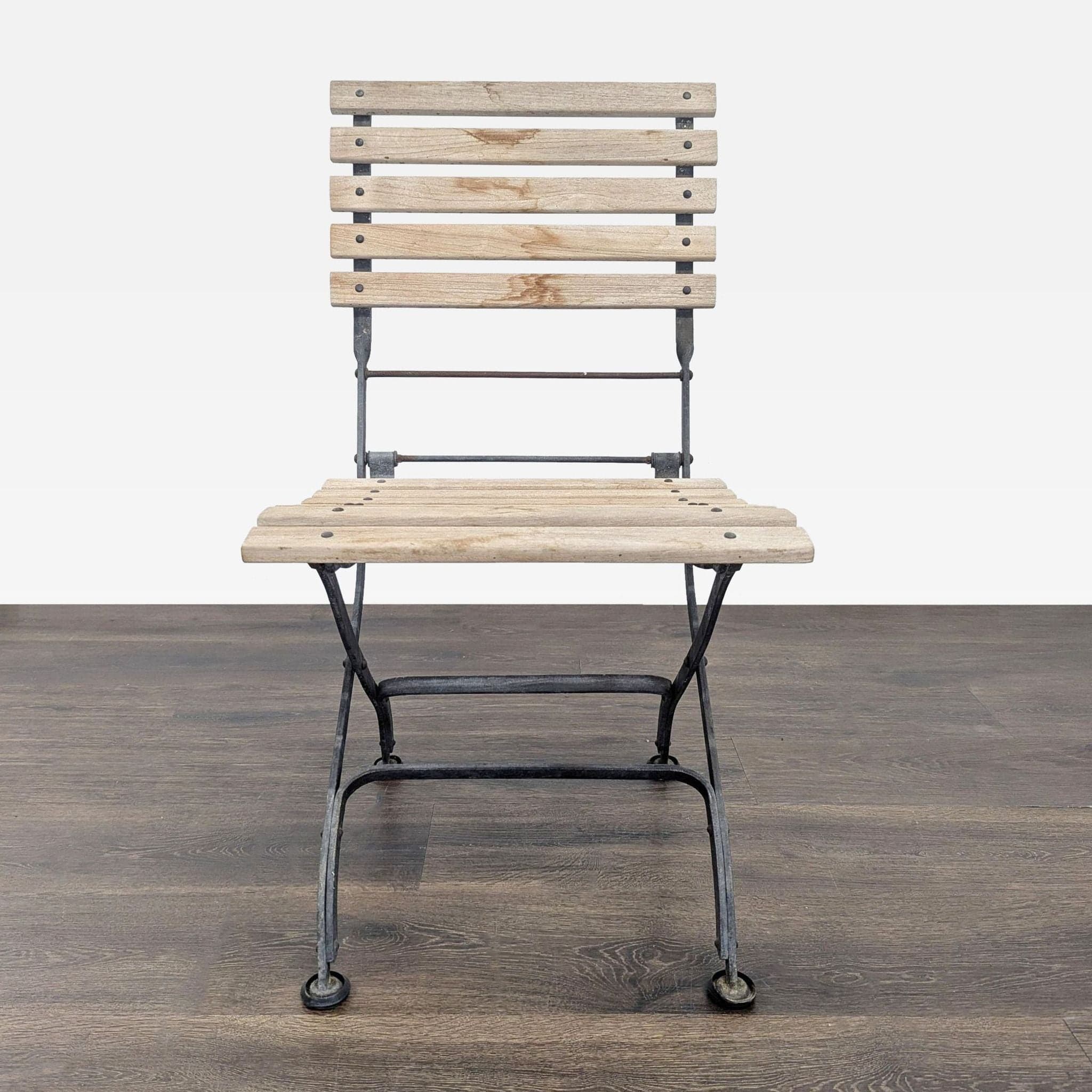 Smith & Hawken Bistro Style 3-Piece Wood and Metal Dining Set - Thumbnail 7