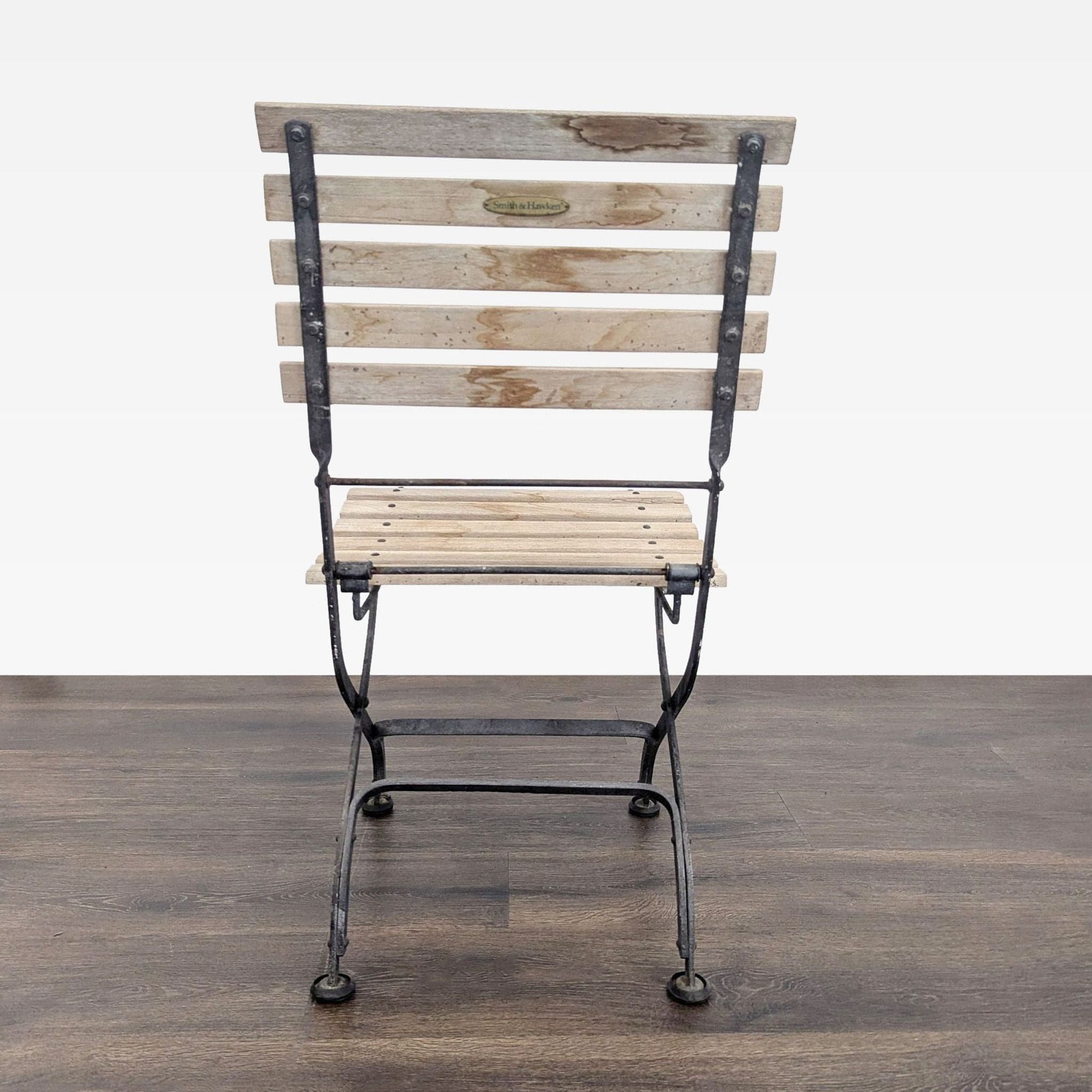 Smith & Hawken Bistro Style 3-Piece Wood and Metal Dining Set - Thumbnail 4