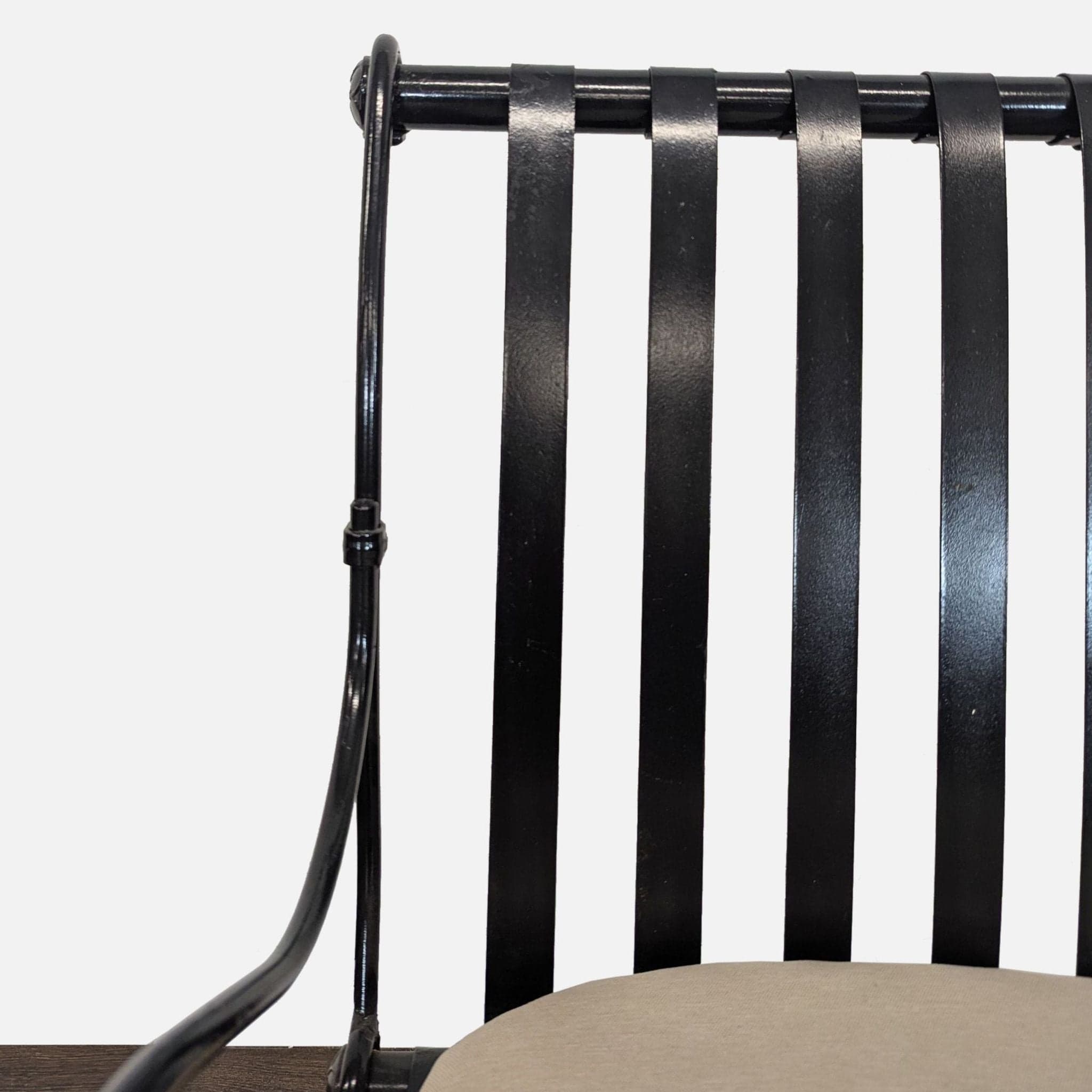 Project 62 Black Metal Lounge Chair with Cushion - Thumbnail 8