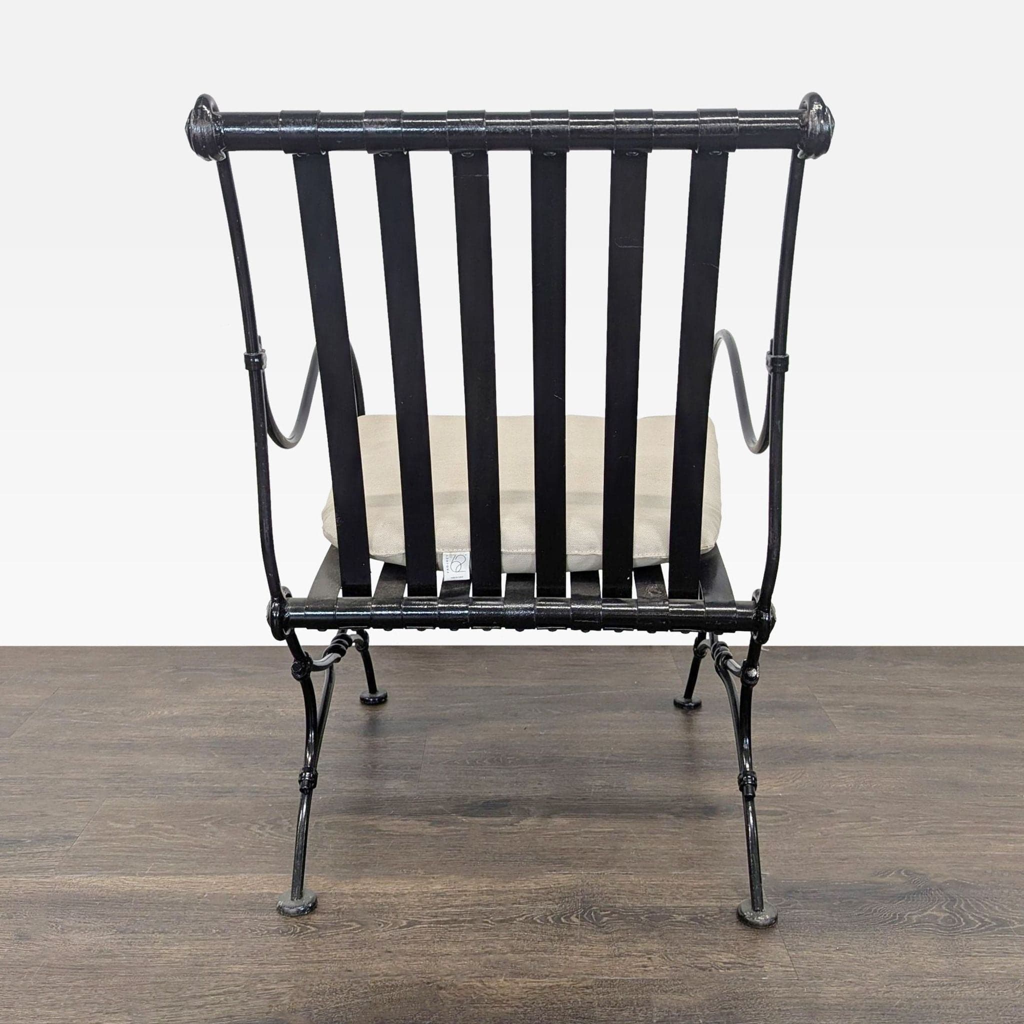 Project 62 Black Metal Lounge Chair with Cushion - Thumbnail 3