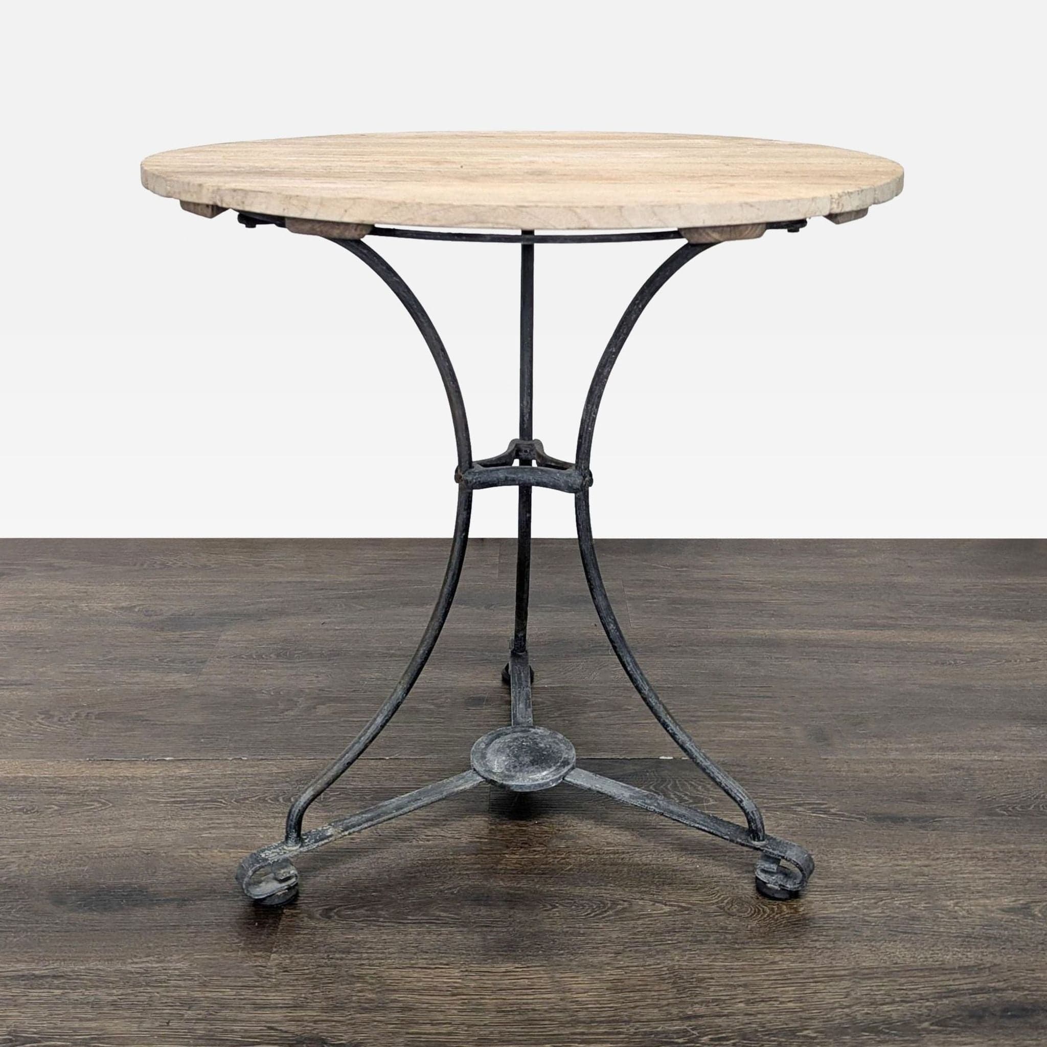 Smith & Hawken Bistro Style 3-Piece Wood and Metal Dining Set - Thumbnail 2