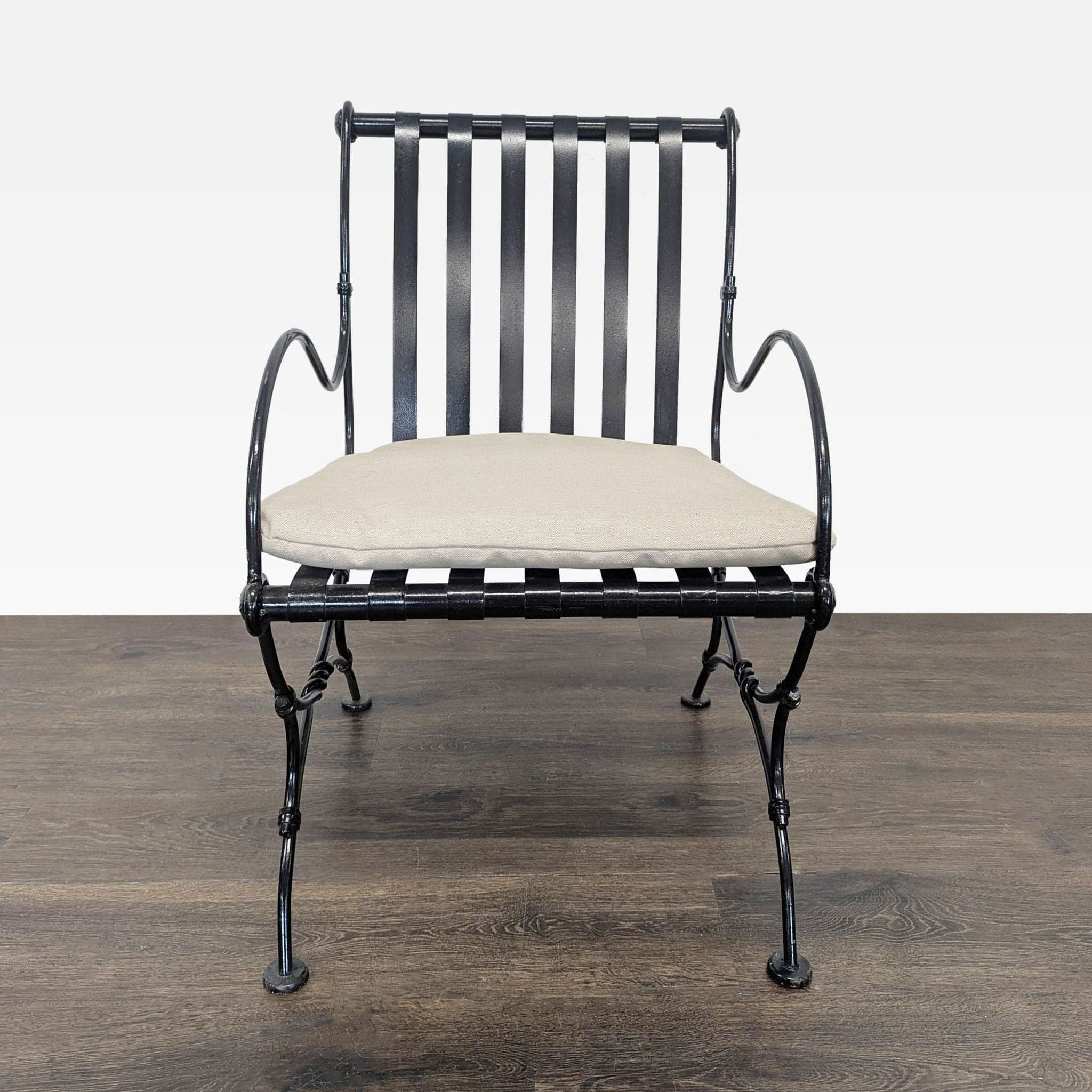 Project 62 Black Metal Lounge Chair with Cushion - Image 1