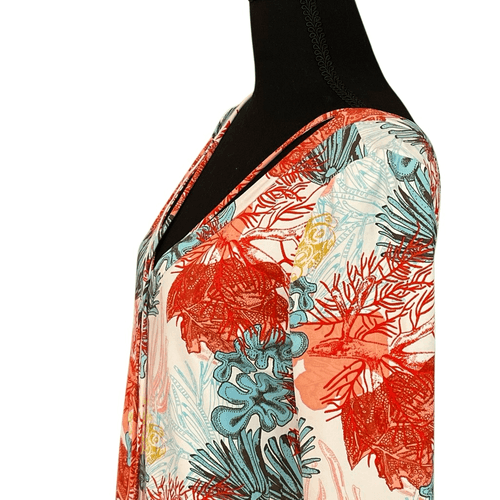 Persifor Women’s L/S Brie Dress with Dandelion Coral Reef Print - Thumbnail 5