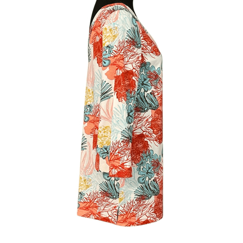Persifor Women’s L/S Brie Dress with Dandelion Coral Reef Print - Thumbnail 3