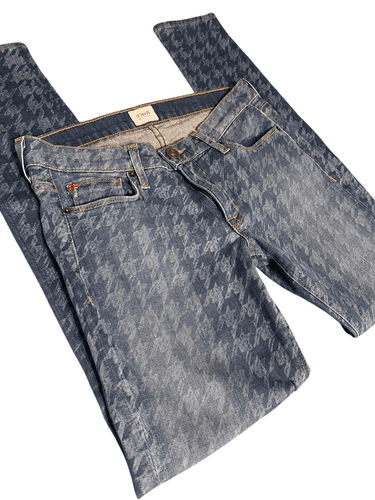 Hudson Krista Super Skinny Blue Houndstooth Women’s Jeans - Thumbnail 3