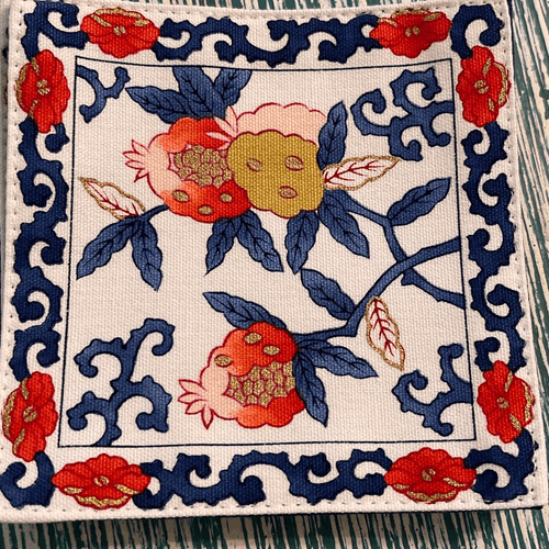 Gen Collection Japanese Vintage Floral Cloth Coasters - Thumbnail 8
