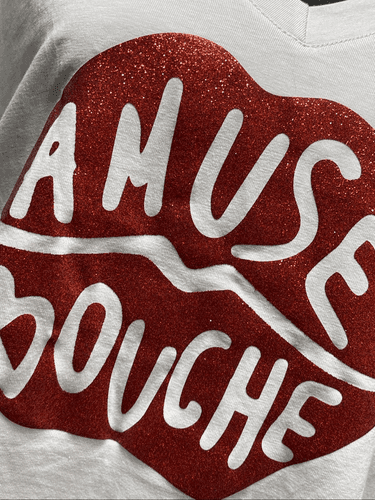 April Vintage Amuse Bouche Made in Italy V-Neck T-Shirt - Thumbnail 8
