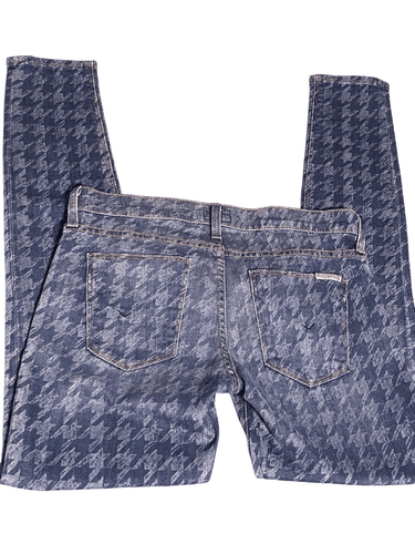 Hudson Krista Super Skinny Blue Houndstooth Women’s Jeans - Thumbnail 7
