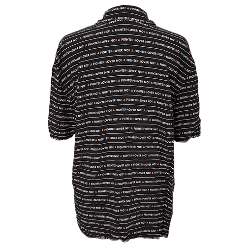 Divided By H&M Lover Not A Fighter Men’s Button Up S/S Shirt - Thumbnail 5