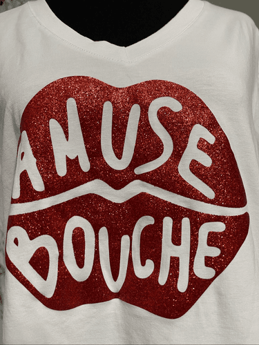 April Vintage Amuse Bouche Made in Italy V-Neck T-Shirt - Thumbnail 9