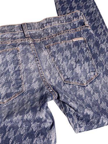 Hudson Krista Super Skinny Blue Houndstooth Women’s Jeans - Thumbnail 2