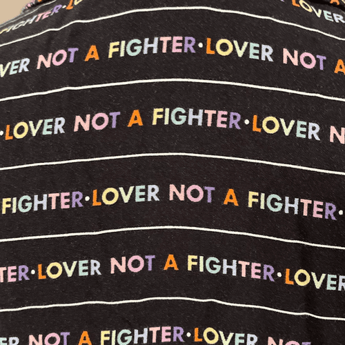 Divided By H&M Lover Not A Fighter Men’s Button Up S/S Shirt - Thumbnail 8