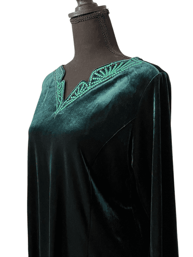 Bob Mackie Women’s L/S Velvet/Sequined V-Neck Blouse/Top - Thumbnail 3
