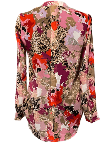 Cache Women’s L/S V-Neck Semi Sheer Blouse/Top - Thumbnail 2
