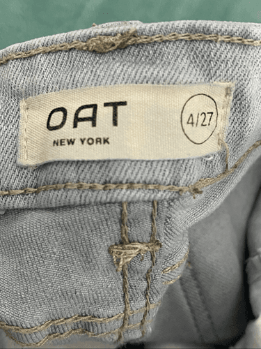 OAT Women’s High waisted Baby Blue Denim Jean - Thumbnail 7