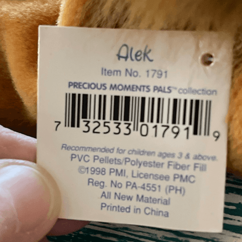 Precious Moments Vintage Alek the Lion Stuffed Animal - Thumbnail 7