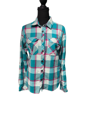 Sombrio Women’s Plaid Silhouette Riding Shirt/Top size Large - Image 1