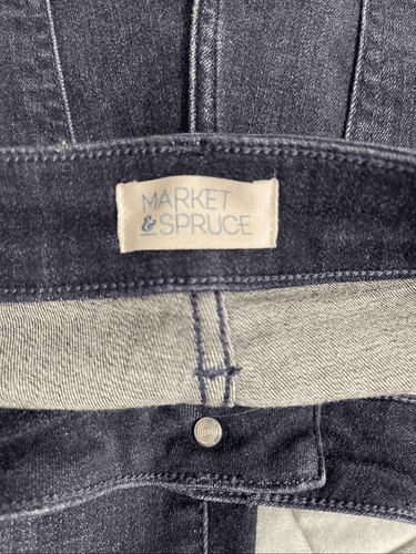 Market & Spruce High Rise Front Seam Elevated Flare Jeans - Thumbnail 7
