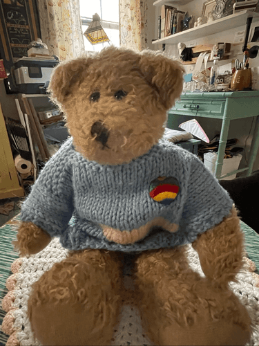 The Penny Bear Bu Artisan Flair Stuffed Bear - Thumbnail 3