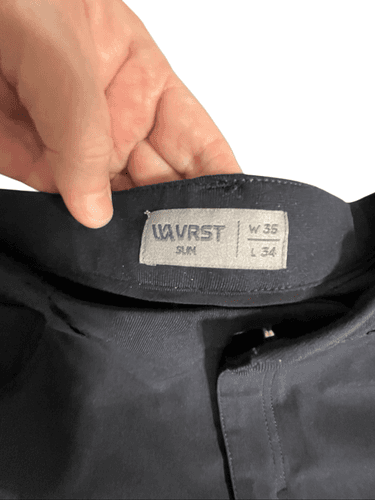 VRST Men’s Limitless 5 Pocket Slim Navy Athletic Pants - Thumbnail 2