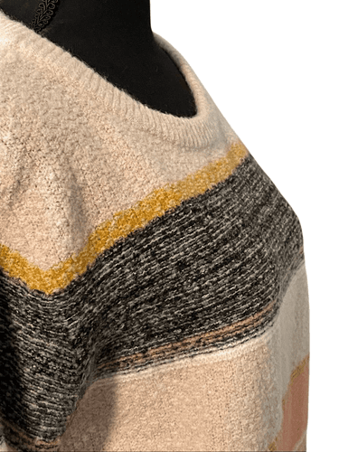 Skies Are Blue Women’s Striped Knit Sweater - Thumbnail 5
