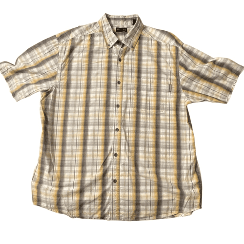 Wolverine Men’s S/S Button Down Plaid Shirt - Image 1