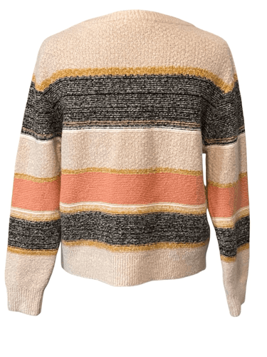 Skies Are Blue Women’s Striped Knit Sweater - Thumbnail 6