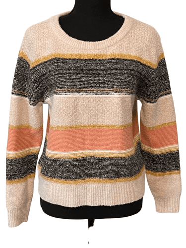 Skies Are Blue Women’s Striped Knit Sweater - Image 1