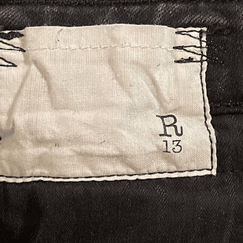 R13 Women’s Biker Boy Distressed Designer Jeans - Thumbnail 11