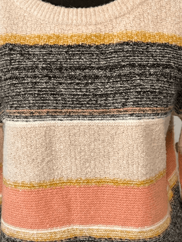 Skies Are Blue Women’s Striped Knit Sweater - Thumbnail 8