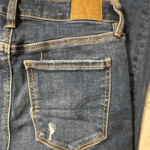American Eagle Women’s Next Level Stretch Distressed Skinny Jeans - Thumbnail 7