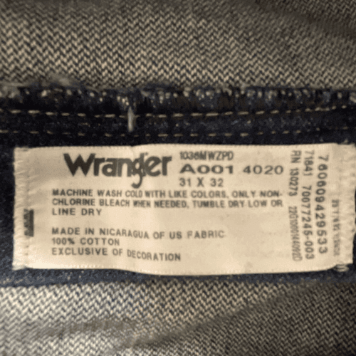 Wrangler 36 MWZ Slim Fit Men’s Dark Wash Western/Cowboy Jeans - Thumbnail 10