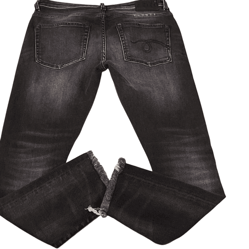 R13 Women’s Biker Boy Distressed Designer Jeans - Thumbnail 2