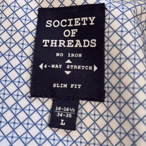 Society Of Threads Men’s Slim Fit Button Up L/S Shirt - Thumbnail 10