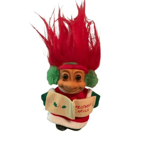 Christmas Carols Vintage Russ Troll Doll - Image 1