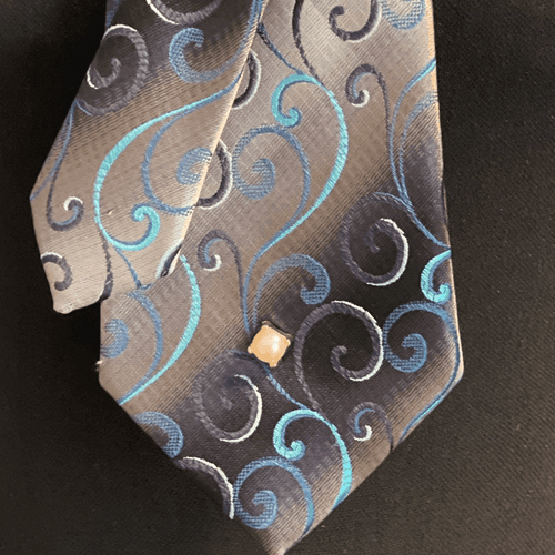 Boss Bitchin Tie Turquoise Women’s Restyled Men’s Tie W/Skull Turquoise Necklace - Thumbnail 10