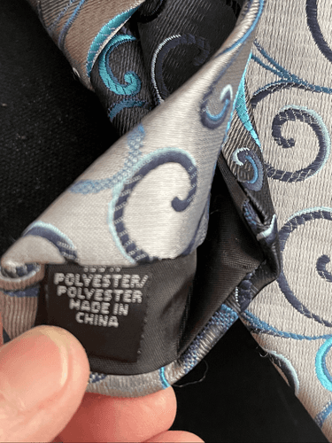 Boss Bitchin Tie Turquoise Women’s Restyled Men’s Tie W/Skull Turquoise Necklace - Thumbnail 12