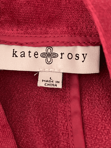Kate Rosy Women’s Ruffle Military Blazer Red Size Large - Thumbnail 9